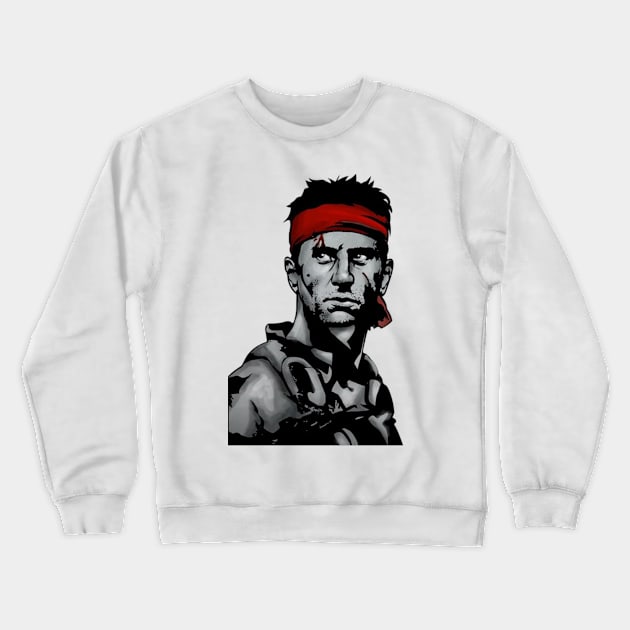 The Deer Hunter Robert De Niro Sketch Animated Crewneck Sweatshirt by Artsimple247